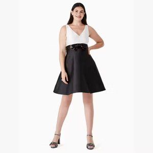 SOLD NWT Kate Spade Sequin Bow Fit-and-Flare Dress Sz 10